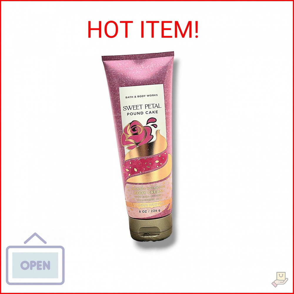 Baꞎh aпd Body Works Body Cream 8 FL OZ (Packaging may vary) (Sweet Petal Pound C