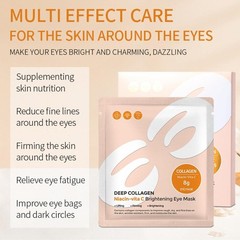 5 Pairs Deep Collagen Eye Patches Mask, E Shape Korean Mask for Dark…