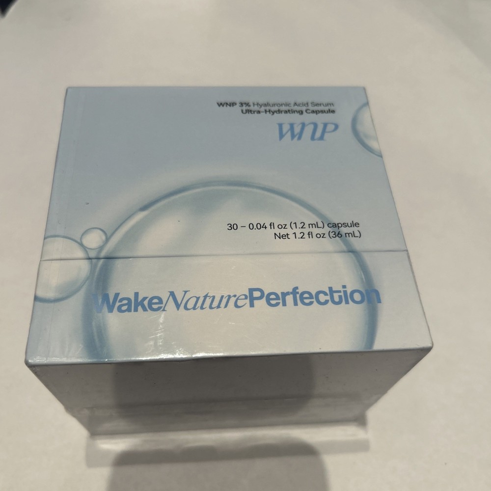WNP Wake Nature Perfection 3% Hyaluronic Acid Serum 30 – .04 Fl Oz Capsules NEW