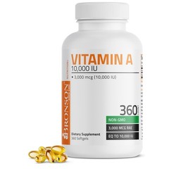 Bronson Vitamin A 10,000 IU Premium Non-GMO Formula 360 Count (Pack of 1)