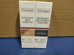 OceAura 2 Pack Exfoliant Black Rice Ampoule & Rice Ampoule 3.38oz Ea 8/20/2028