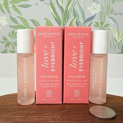2 One Love Organics Love + Eyebright Eye Serum Exp 11/2025 0.27oz/8mL