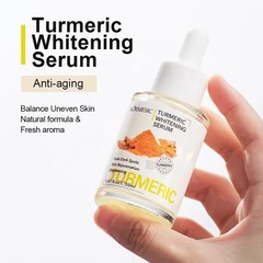 Turmeric whitening face serum Anti-Aging darkspots essence with vitamins E, 1oz