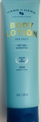 HAND IN HAND Sea Salt Body Lotion 8oz Sweet Mint & Eucalyptus SEALED