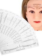 50Pcs Disposable Adhesive Eyebrow Ruler Makeup Stickers