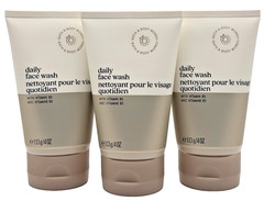 NEW Bath Body Works Lot 3 Tubes Daily Face Wash Vitamin B5 Facial Cleanser 4 oz