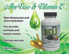 Skin-External Product!! – Aloe Vera + Vitamin E – 60 Twist Off Soft gels