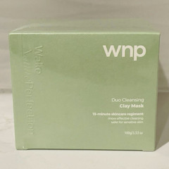 wnp Duo Cleansing Clay Mask for Face Blackheads & Acne, 3.53 oz (100g)