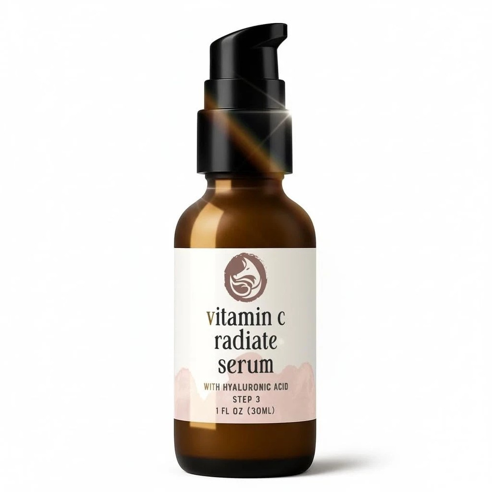 Foxbrim Naturals Vitamin C Face Serum 1oz – Stable Formula with Botanical Hya…