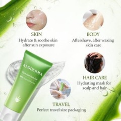 Aloderma 99% Organic Aloe Vera Gel Made within 12 Hours of Harvest Face & Body