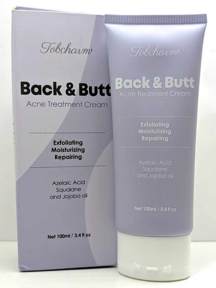 Tobcharm Back & Butt Acne Treatment Cream 3.4oz EXP 11/28 SEE NOTES