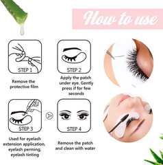 100 Pairs Natural Hydrogel Eye Gel Pads – Collagen and Aloe Vera Patches for un