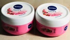 Nivea Soft Light Moisturizing 2 Creams BERRY BLOSSON JOJOBA OIL , VITAMIN E