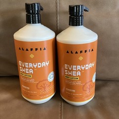 Alaffia, 2-32oz Everyday Shea Body Lotion, Unscented, 11/27
