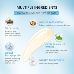 5% Caffeine Eye Serum, Anti-Aging under Eye Roller Cream for Dark Circles Puffin