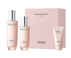 OHUI Miracle Moisture Pink Barrier Skincare Set Toner Emulsion Cream Korea