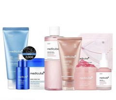 Medicube Official Glass Glow Skincare Set Includes 8 Full Size Products