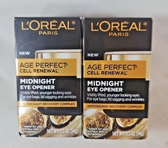 2X! L&rsquo;Oreal Paris New Age Perfect Cell Renewal Midnight+ Midnight Eye Opener 14g