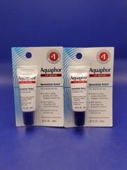 2 Pack Aquaphor Lip Repair Dry Soothes Lips Relief Shea Butter 0.35oz New