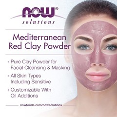 NOW Foods Moroccan Red Clay, 100% Pure – 6 Ounces