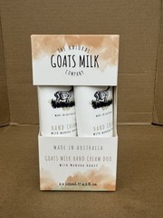 The Natural Goats Milk Company Hand Cream Duo with Manuka Honey 2x125ml NEW