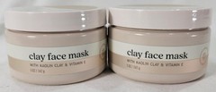 Bath Body Works Clay Mask Face Mask Kaolin Clay & Vitamin E 5 oz Vegan Lot of 2