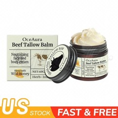 Beef Tallow for Skin – Organic Grass-Fed Whipped Beef Tallow and Honey Balm