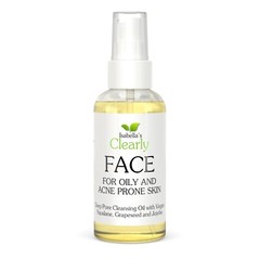Clearly FACE Deep Pore Cleansing Facial Oil + Makeup Remover, Waterless Cleanser