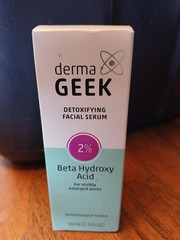 Derma Geek Detoxifying Facial Serum 2% Beta Hydroxy Acid 1.3 fl oz