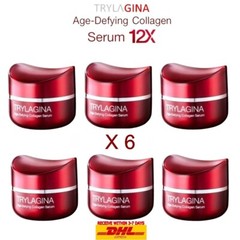 6Box TRYLAGINA Ultimate Collagen Serum 12X Anti-Aging Wrinkle Moisturizing 30g.