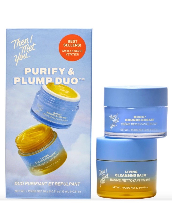 Then I Met You Purify & Plump Duo Set, Cleansing Balm and Moisturizer