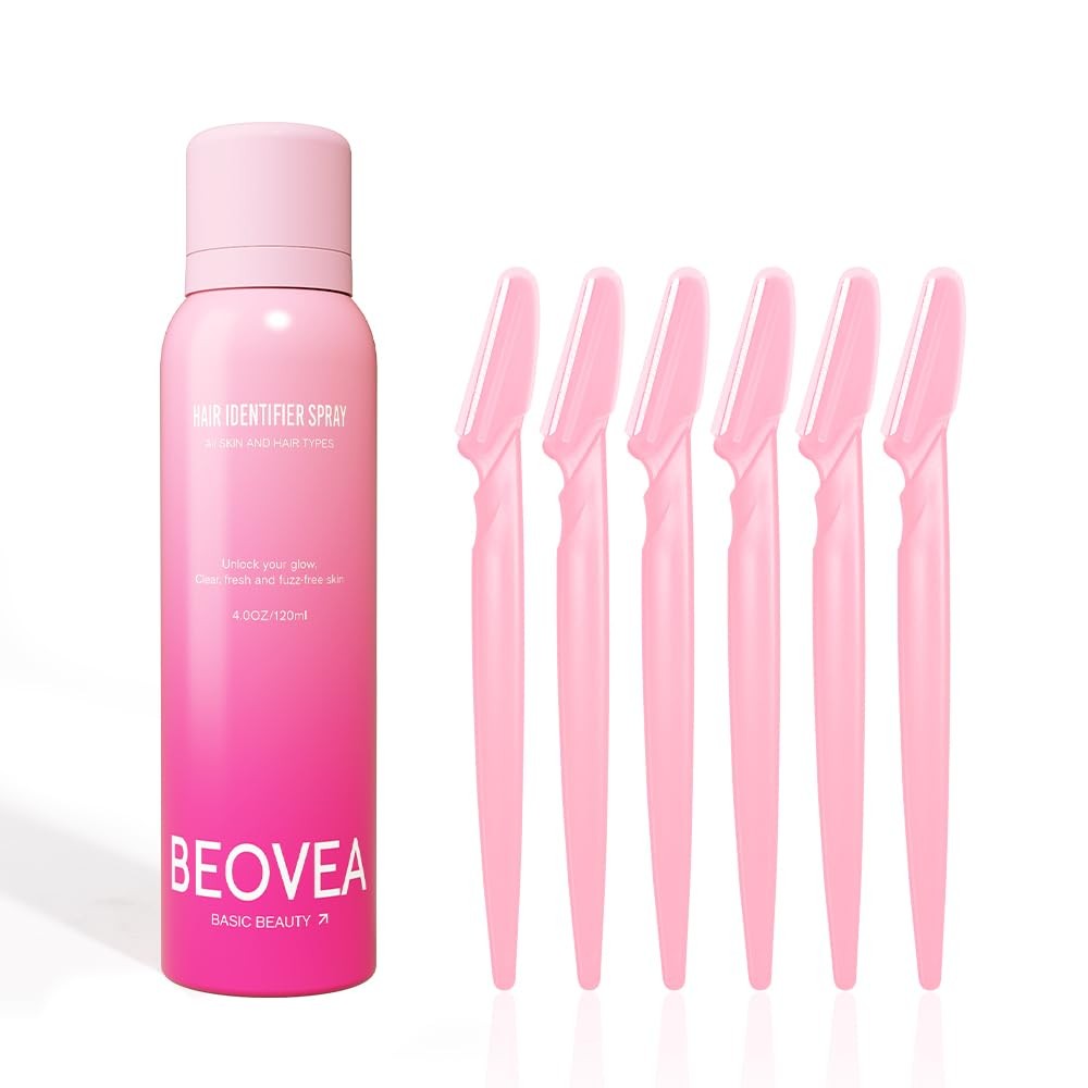 Hair Identifier Spray for Face Shaving – Gentle 4 Fl Oz (Pack of 1), Pink