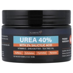 Foot and Body Cream, Urea 40% with 2% Salicylic Acid, 5.3 fl oz (150 ml)