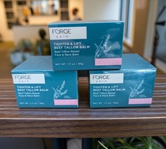 LOT OF 3 NEW Forge Skin Scented Tighten & Lift Beef Tallow Face/Neck Balm 1.7oz