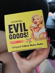 Evil Goods Citrus Whipped Tallow Honey Balm 4 oz Moisturizer Face Body Lips NEW