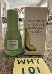 GLOW RECIPE Avocado Ceramide Recovery Serum 1oz/30mL FULL SZ SEALED BOX $45
