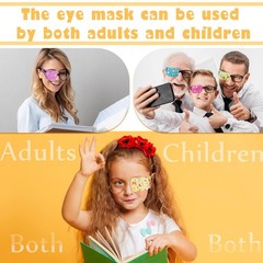 Treela 8 Pcs Kids Eye Patches for Glasses, Cartoon Fabric Patch for Boys and