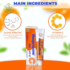 , Vitamin C Gel – 1 Fl Oz / 30 Ml – Brightening Gel Cream for Neck, Face, Body,