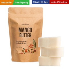 Raw Mango Butter – 100% Natural Skin and Hair Moisturizer – Use with Shea in …