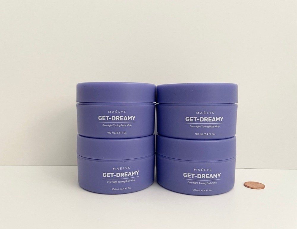 4 Maelys Get Dreamy Overnight Toning Body Whip 3.4 fl oz 100 mL Travel Size