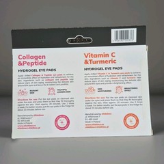 Efektima Hydrogel Eye Pads Vitamin C Turmeric Collagen Peptide Under Eye