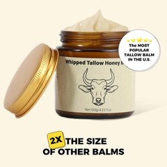 Lopeie Beef Tallow Honey Balm (4 Oz) | All-Organic Lavender – Hydrates Dry Skin