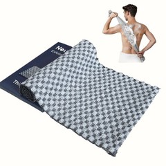 Neutechno Very Thick Rough Exfoliating 1 Count (Pack of 1), Black and Grey