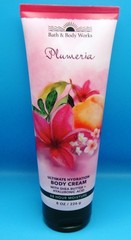 3 Bath & Body Works *PLUMERIA* Body Cream PEACH Apple JASMINE Gardenia FREE SHIP