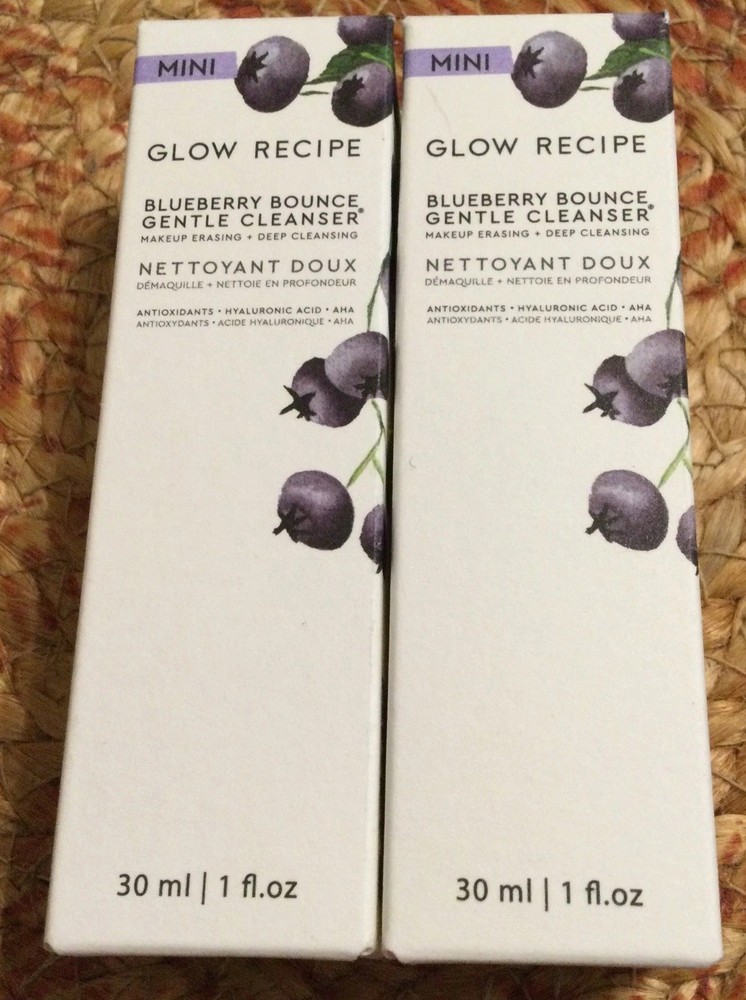 New Glow Recipe Blueberry Bounce Gentle Cleanser Hydrating 30 mL/ 1 oz Travel Sz