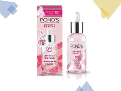Pond&rsquo;s Bright Beauty 3D Glow Power Serum Gluta & Hya Whitening Smooth Face