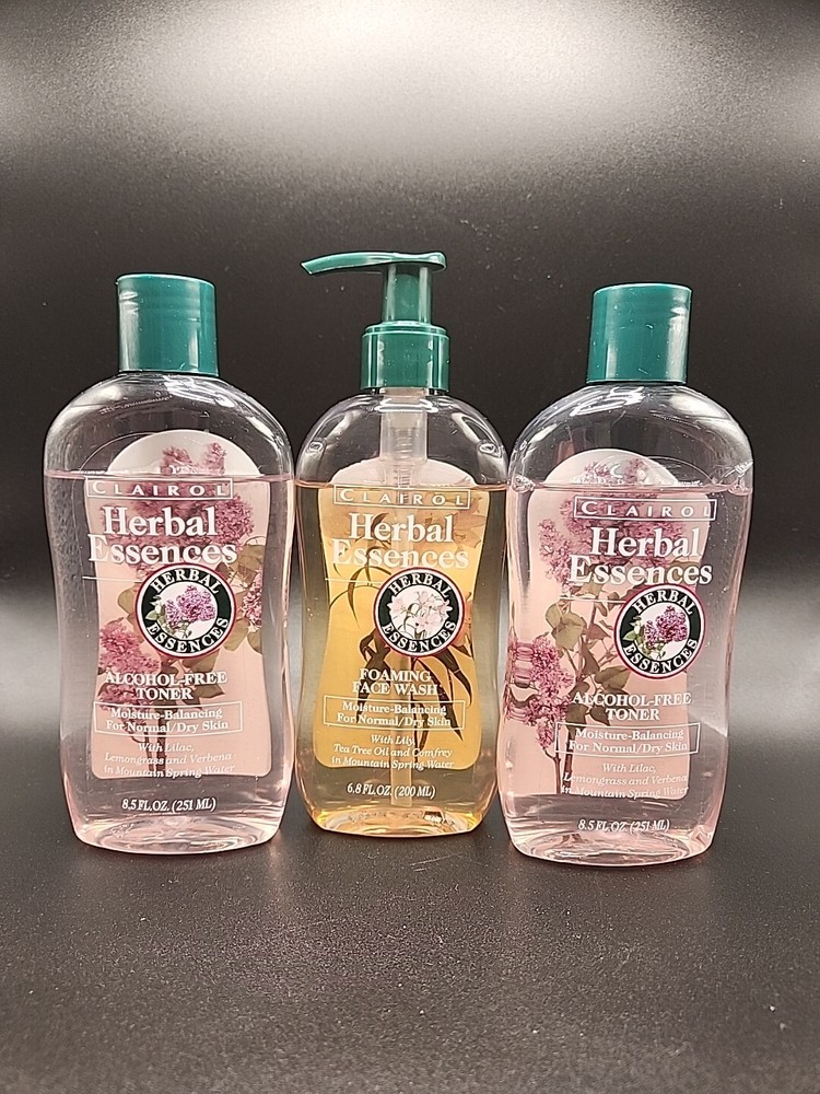 Herbal Essences Moisture Balancing Alcohol Free 2 Toners & 1 Foaming Face Wash