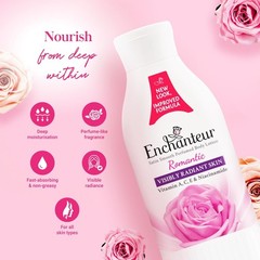 Enchanteur Romantic Perfumed Body Lotion, 250ml | With Vitamin A, C, E & Niacina