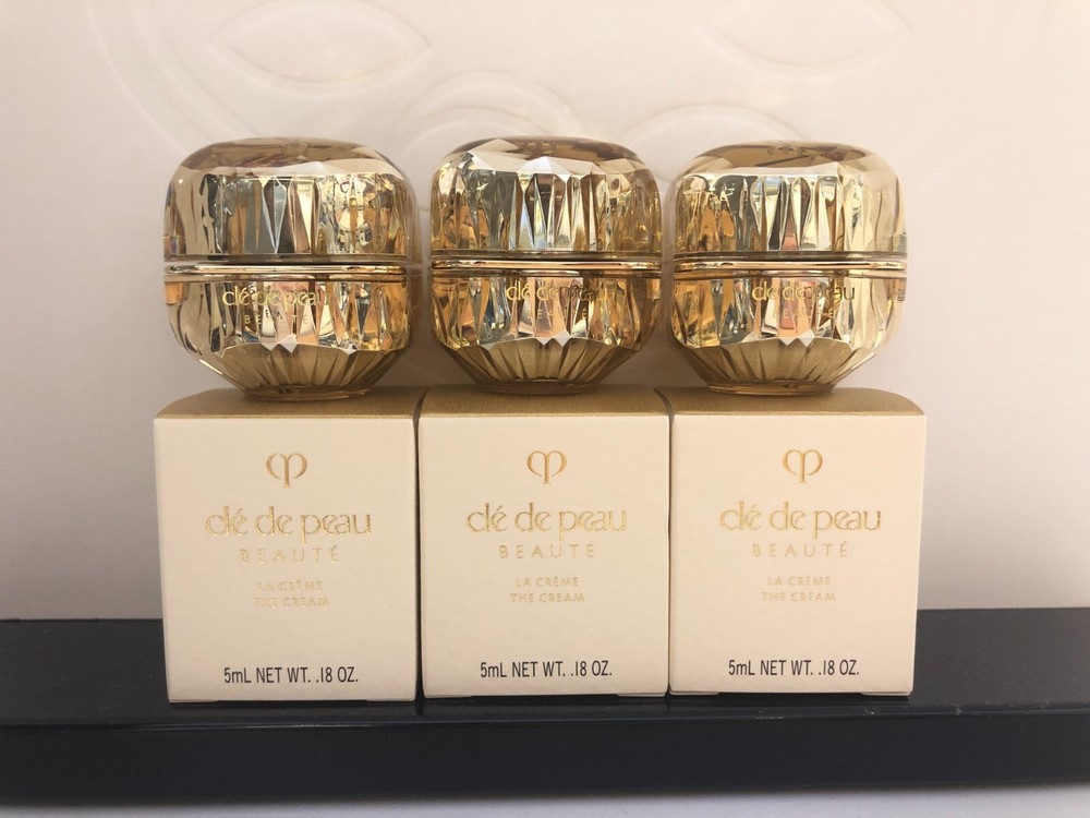 3X Cle de Peau Beaute La Creme Travel Size 5ml x 3 = 15ml TOTAL NEW