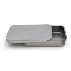 18 Pcs Tinplate Boxes with Lid Empty Rectangular Metal Tins for Lip Balm